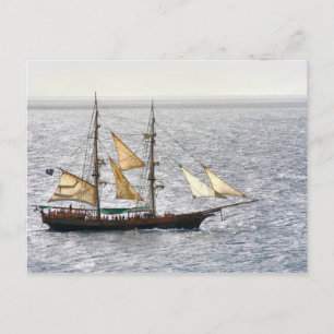 Cartão Postal Navio pirata