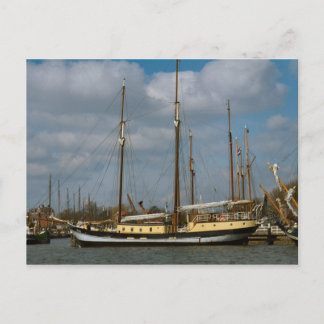 Cartão Postal Navio tradicional neerlandês, Enkhuizen