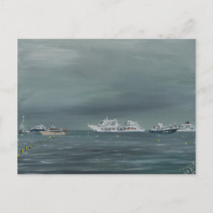 Cartão Postal Navios e barcos em Cannes 2014