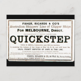Cartão Postal Navios veleiros Clipper Quickstep 1859