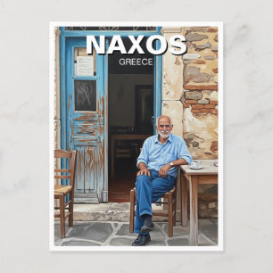 Cartão Postal Naxos Grécia Ilhas Viagem 