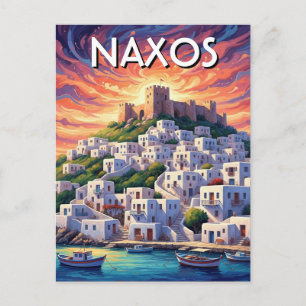 Cartão Postal Naxos Ilhas Gregas Viagem