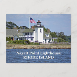 Cartão Postal Nayatt Point Lighthouse, Cartão-postal Rhode Islan