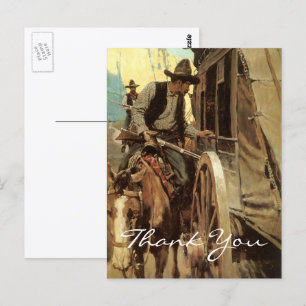 Cartão Postal NC Wyeth Vintage Cowboy