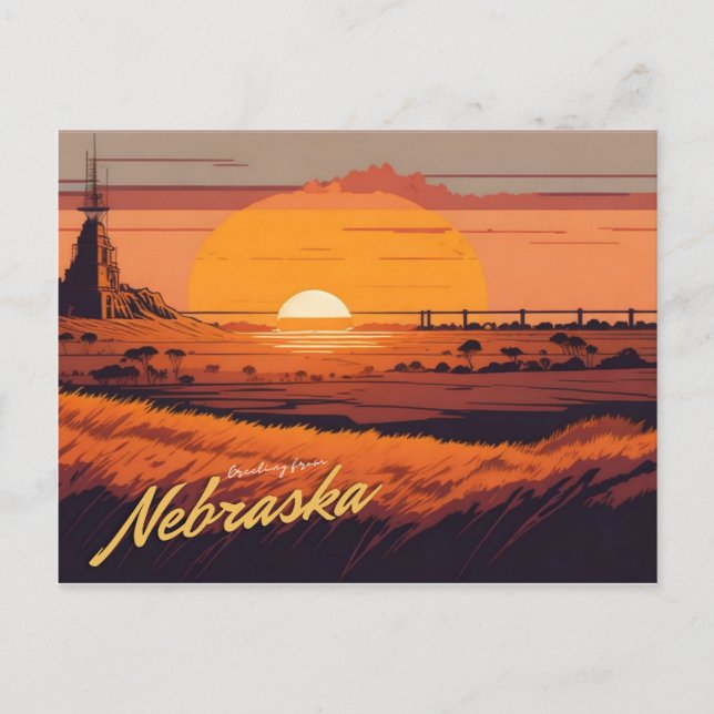 Cartão Postal Nebraska (Frente)