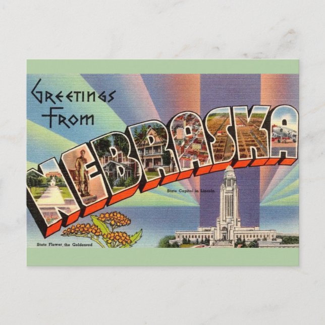 Cartão Postal Nebraska (Frente)