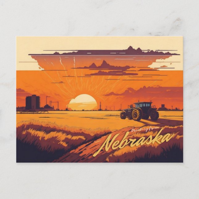 Cartão Postal Nebraska (Frente)