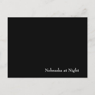 Cartão Postal Nebraska à noite