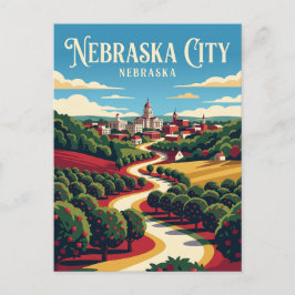 Cartão Postal Nebraska City EUA