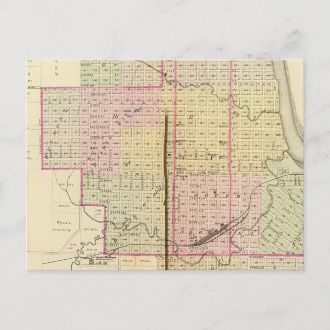 Cartão Postal Nebraska City, Nebraska (Frente)