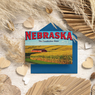 Cartão Postal Nebraska Cornfield