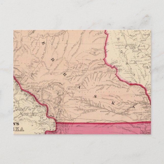 Cartão Postal Nebraska e Kansas (Frente)