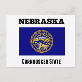 Cartão Postal Nebraska, Estado Descascador de Milho, Bandeira