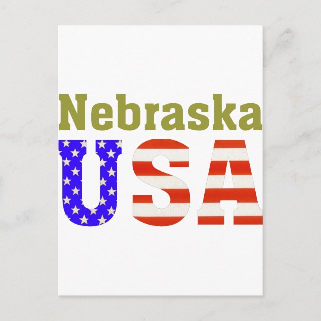 Cartão Postal Nebraska USA! (Frente)