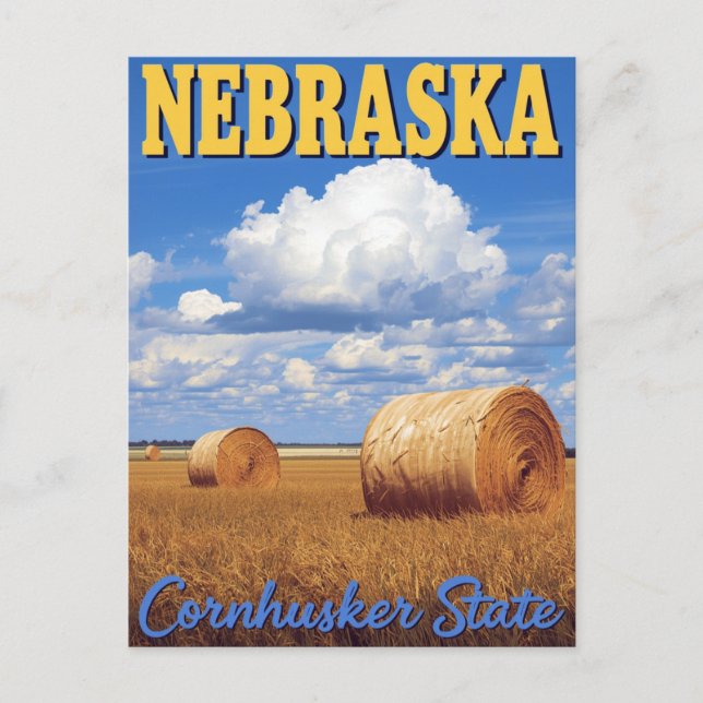 Cartão Postal Nebraska's Golden Harvest: The Cornhusker State (Frente)