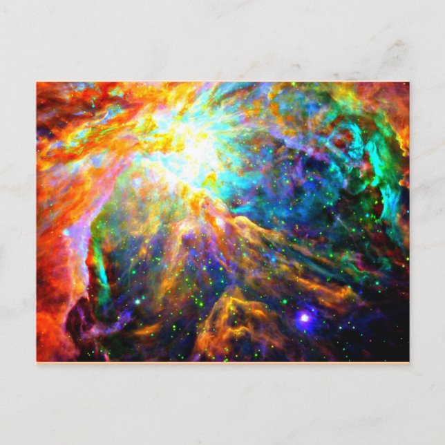 Cartão Postal Nébula de Órion - nebulosa de emissão (Frente)