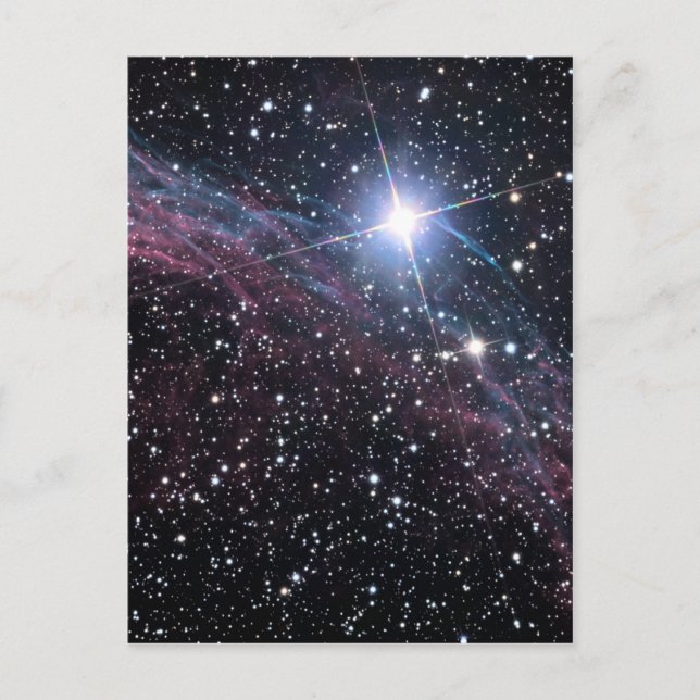 Cartão Postal Nébula de Véu do AEE da NASA (Frente)