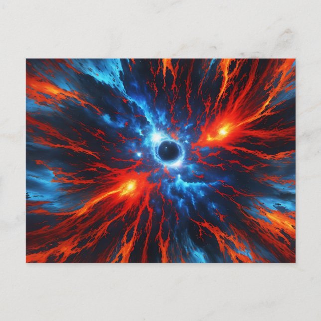 Cartão Postal Nebula Fiery Vortex (Frente)