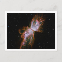 Cartão Postal Nebulosa Borboleta Borda Branca