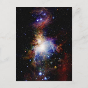 Cartão Postal Nebulosa Colorida
