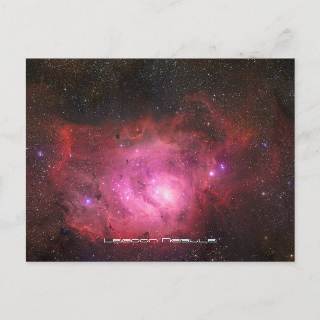 Cartão Postal Nebulosa de Lagoa - Nosso Universo Atentador (Frente)