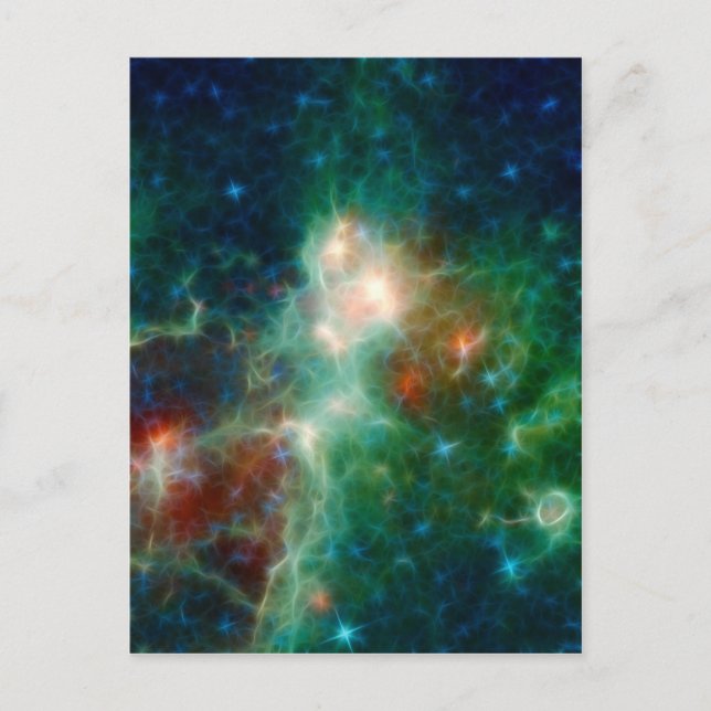 Cartão Postal Nebulosa do Coração e da Alma NASA (Frente)
