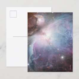 Cartão Postal Nebulosa Órion Astronomia azul marrom bege céu est