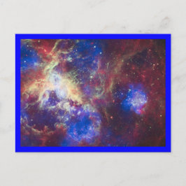 Cartão Postal Nebulosa Tarântula Borda Azul