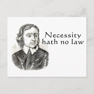Cartão Postal Necessidade Hath No Law