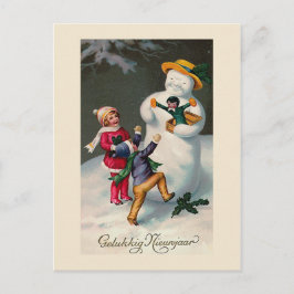 Cartão postal neerlandês "Gelukkig Nieunjaar"