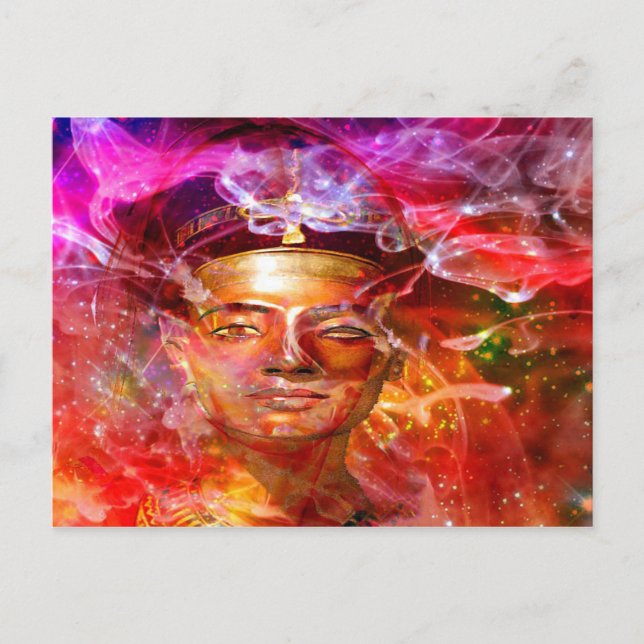 Cartão Postal Nefertiti Egípcia (Frente)