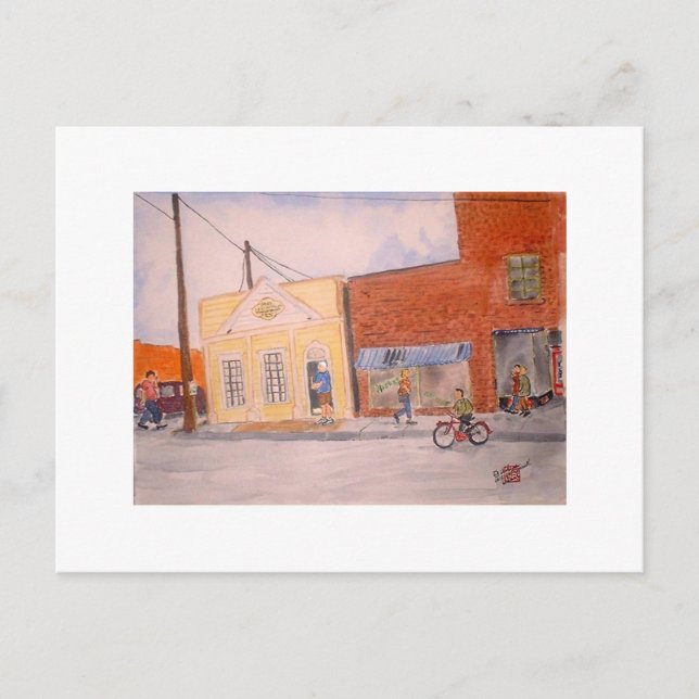 Cartão Postal negócios com o advogado Justin Baird (Frente)