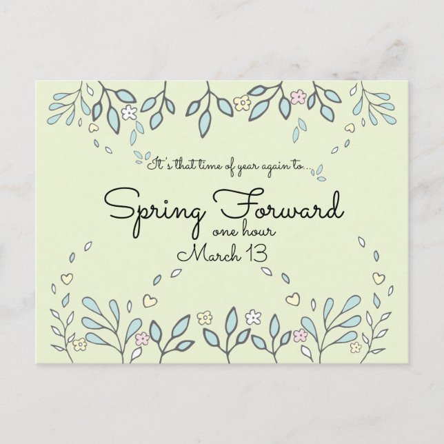 Cartão Postal Negócios do Lembrete de Poupanças de Dias (Frente)