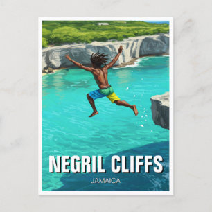 Cartão Postal Negril Cliffs Jamaica Viagem