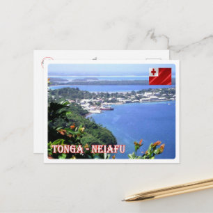 Cartão Postal Neiafu - Tonga - Vista aérea -