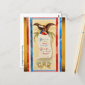 Cartão Postal "Nem a História Deles Será Esquecida" Cartão-Posta