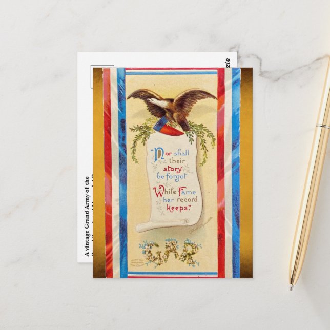 Cartão Postal "Nem a História Deles Será Esquecida" Cartão-Posta (Frente/Verso In Situ)