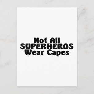 Cartão Postal Nem todas as legendas do Visto SUPERHEROS