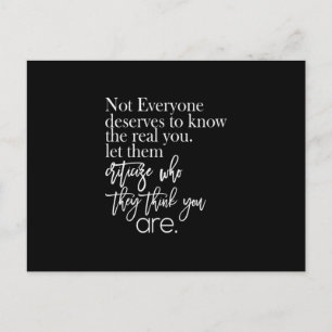 Cartão Postal nem todos merecem saber o real