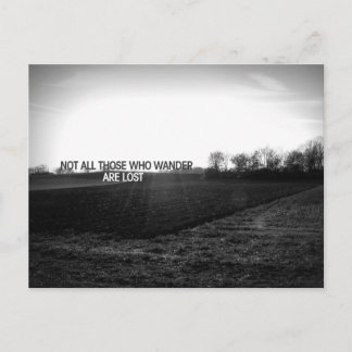 Cartão Postal Nem todos os que andam perdidos