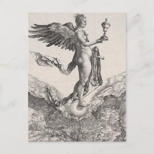 Cartão Postal Nemesis, Engraçado por Albrecht Durer