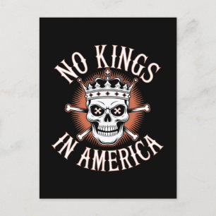 Cartão Postal Nenhum Kings na América Skull