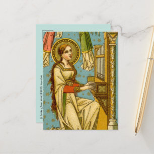 Cartão Postal NeoGótico St. Cecília de Roma (detalhe; BNG 02) Po