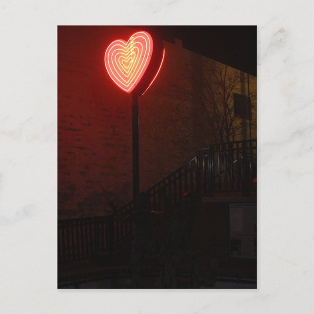 Cartão Postal Neon Heart (Frente)