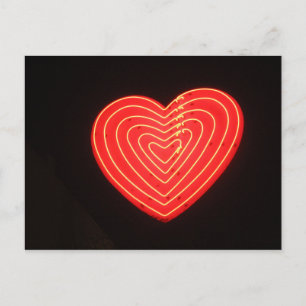 Cartão Postal Neon Heart 2