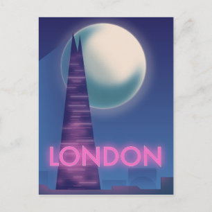 Cartão Postal Neon London poster de viagens