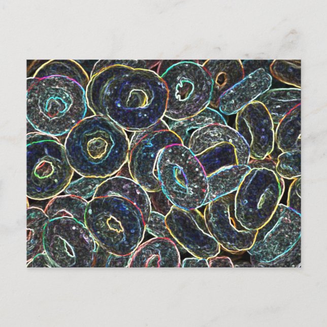 Cartão Postal Neon Rings (Frente)