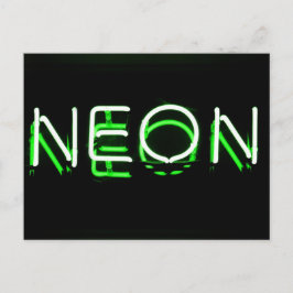 Cartão Postal NEON - Sinal de Neon Verde
