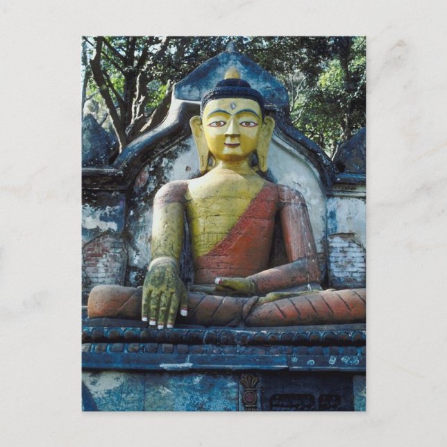 Cartão Postal Nepal Buddha (Frente)