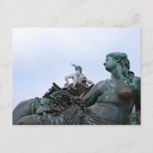 Cartão Postal Neptunbrunnen - Fonte do Netuno - Berlim